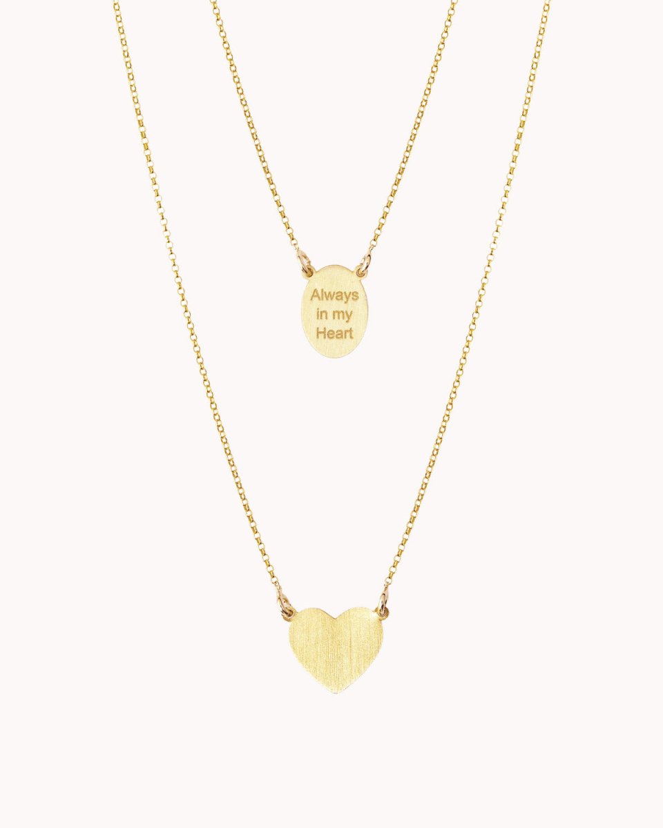 Escapulário simples com coração gorduxo e medalha - Colares Our Sins