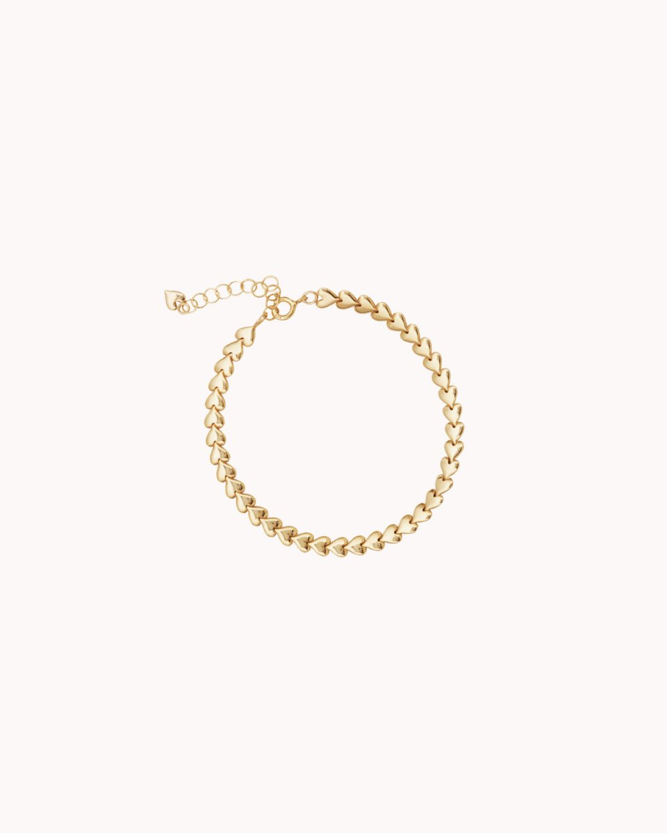 Pulseira malha de corações - Pulseiras Our Sins