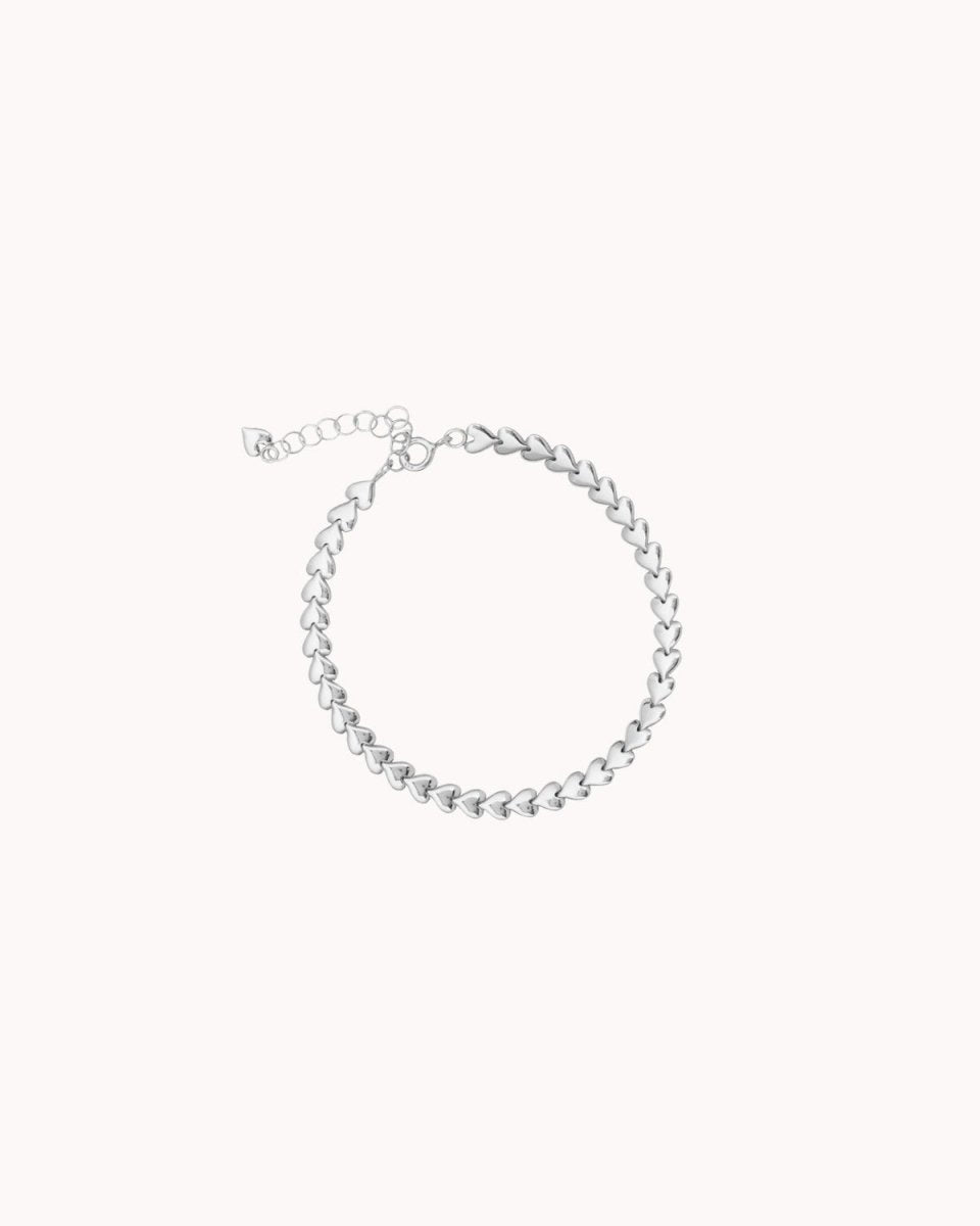 Pulseira malha de corações - Pulseiras Our Sins