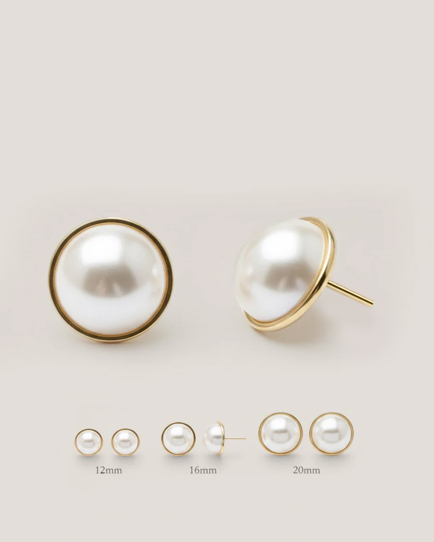 Boucles Boutons de perles