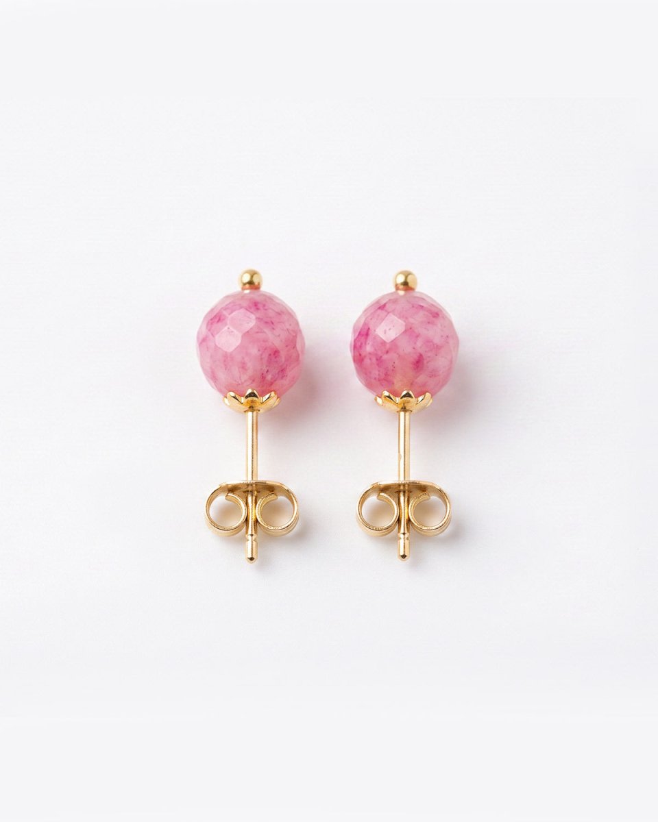 Brincos Pedras Rosa - Brincos Our Sins