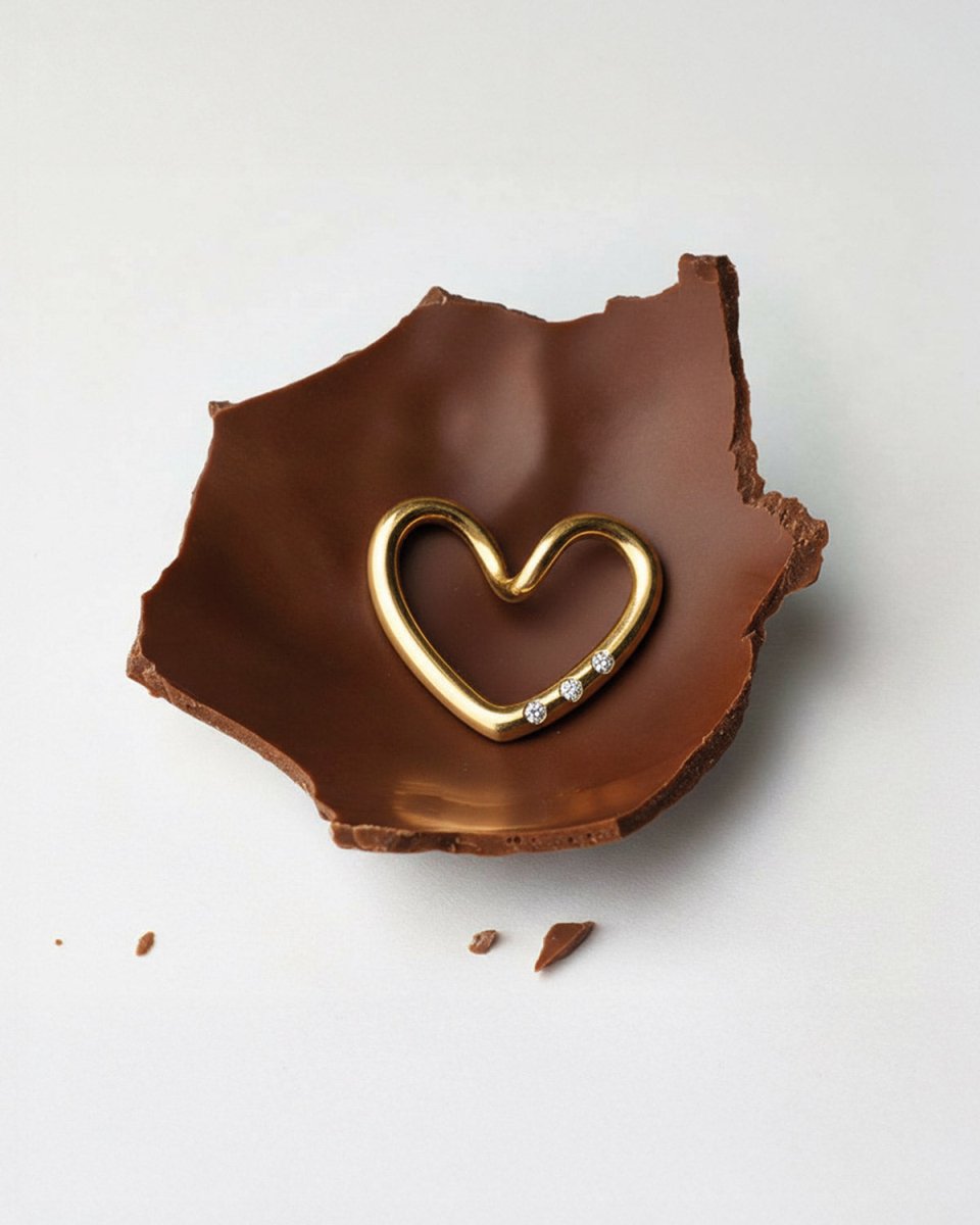 Colar Coração Laço de Amor - Conjunto Our Sins