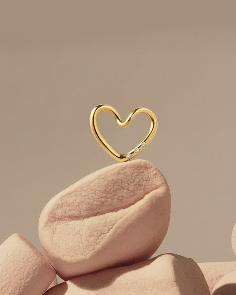 Colar Coração Laço de Amor - Conjunto Our Sins