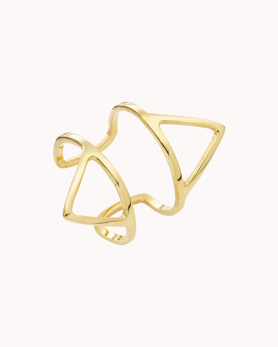 ring with two triangles
